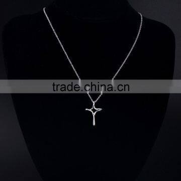 Newest Popular Sliver Pendant Necklace Cross Silver Necklaces Alloy Necklace Jewelry photo-6