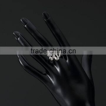 2016 Rellecona White Cubic Zirconia Ring in 18k White Gold Plated to India Snapdeal Flipkart photo-3