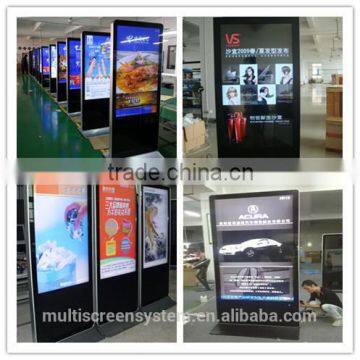 42 Inch lcd indoor advertising screens 1080p screen smart tv media screen supermarket floor display