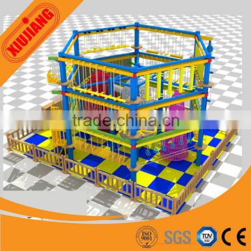 Challenging Playground Net Climber, Crazy Climbing Frame Ropes Playground