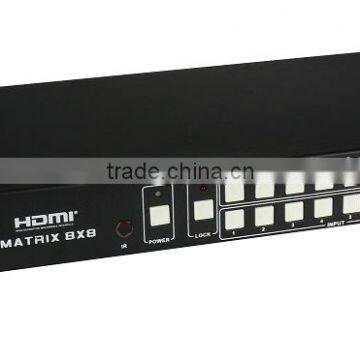 HDBaseT 8x8 HDMI Matrix over CAT5e/6/7, RS232,TCP/IP Control