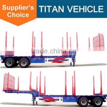 TITAN gooseneck forest log loader timber truck trailer for sale