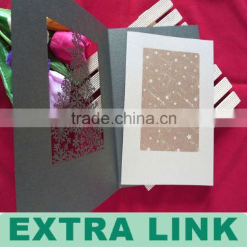 2014 HOTSALE PAPER GREETING CARD,CARD SET WITH ONE SILVER GEL PEN,CARDS WITH BLISTER FOR CHRISTM (14th-year printing experience)