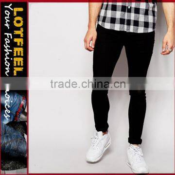 wholesale jeans men Distressed denim man skinny jeanspant with Rip Knee usa stock jeans 38(LOTA031)