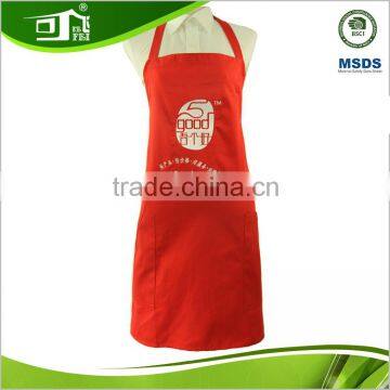 poly cotton logo custom red promotion advertising commercial apron