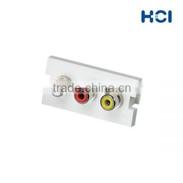 Bezel With Nickel-Plated RCA RGB Style Audio and Video Connector photo-4