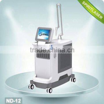 Big Movable Screen Powerful Active ND YAG laser face whitening machine Single Pulse 800mj