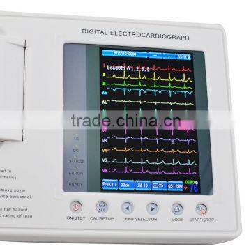 Cheapest 3 Channel 12 Lead ECG EKG Machine Electrocardiograph + PC Software+ Printer photo-3