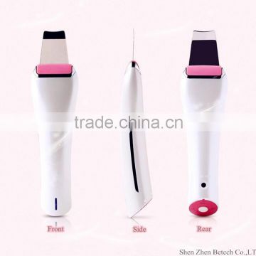 Betech Facial cleaning mini ultrasonic peeler sonophoresis hand skin scrubber