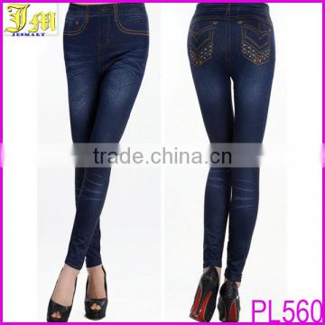 Blue Fashion Sexy Women Jeans Skinny Leggings Jeggings Tight Stretch Pants Wholesale