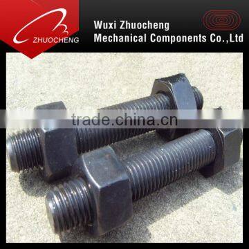 high strength alloy steel plain B7 L7 L7M stud bolts and nuts