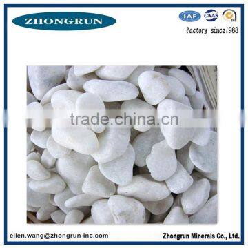 Decoration White aggregate stone crushed stone