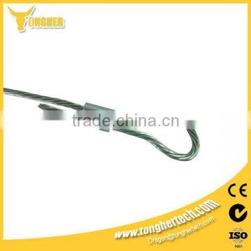 Aluminum electric fencing wire crimp sleeves wire clamps