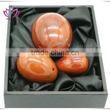 only polished red jasper jade yoni eggs kegel exercise for woman kegel egg weights sex toy