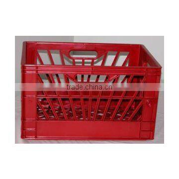 Red Color Dairy Plastic Square Crates for Sale