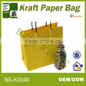 2014 newest kraft paper carrier bag used for gift packaging