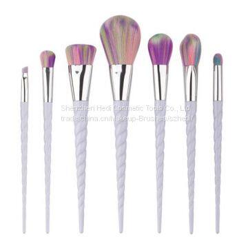 2017 best selling products colorful makeup brushes 7pcs unicorn makeup brushes