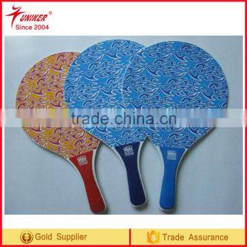 2016 new design promotional wooden beach paddles