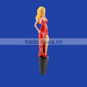 Fashionable polyresin sexy women novelty beer tap handle