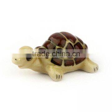 Personazlied Handmade Color Glazed Decorative Ceramic Brown Tortoise