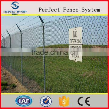 high quality reinforcing security airport chainlink fence