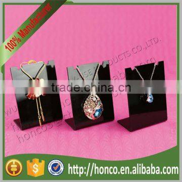 Black Colour Acrylic Jewelry Necklace Display Rack Stand photo-3