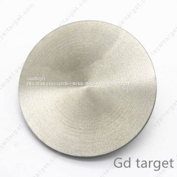 High Purity 3N Gadolinium 99.9% Rare Earth Gd Sputtering Target