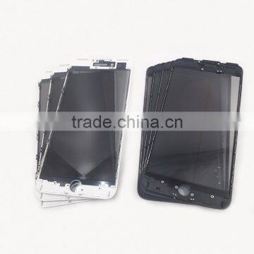 White Front Glass Lens for IPhone 6 Screen Front Glass With Bezel Frame Black photo-3