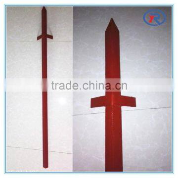 Alibaba express red painted angle metal farm fence Posts