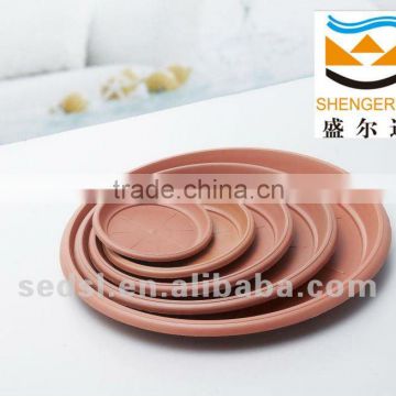 round plastic plate for pot, plastic saucer, plastic plate