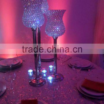 Tall Wedding Table Crystal Centerpiece photo-1
