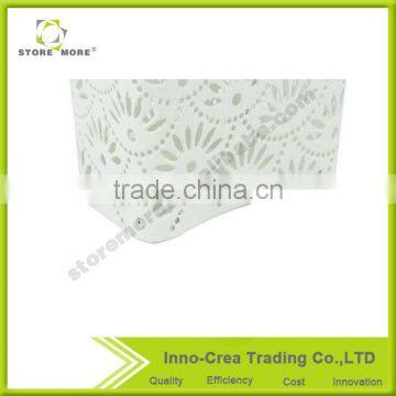 Flower Pattern Desk Organizer Green Spray Metal Pencil Holder photo-3