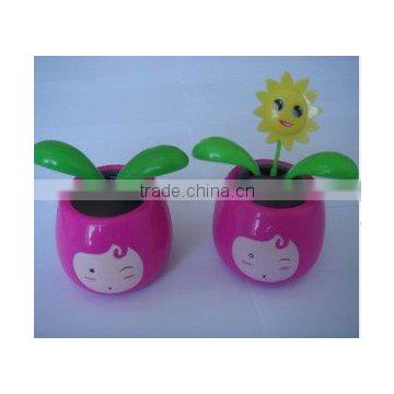 15010714 Solar powered dancing flower solar swinging toys for car decoration