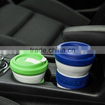 Creative Portable Travel Silicon Folding Cups Telescopic Gargle Cup Tea Bottles photo-4