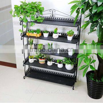 Metal Folding Garden Decorations Iron Flower Plant Pot Stand photo-2