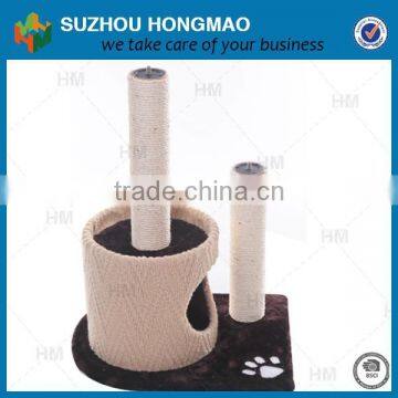 China Factory Supply Pet Cat Wooden Scratching Post Toy photo-2