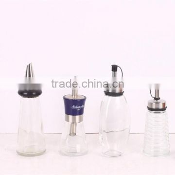 250ml transparent glass oil bottle