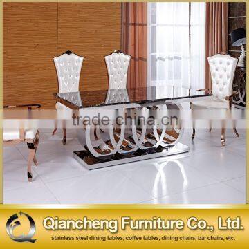 Classical Marble Dining Table Set Dining Room Furnture photo-3
