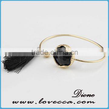 2017 Gold Plated Fashion Stone Bangle Bracelet photo-3