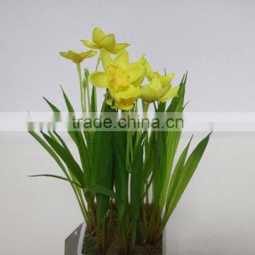Artificial Mini Narcissus Bonsai for Table Decoration photo-3