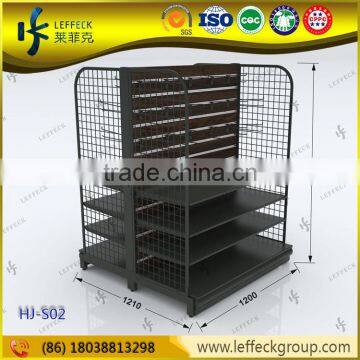 Customized size convenience Store shelving rack with wire mesh