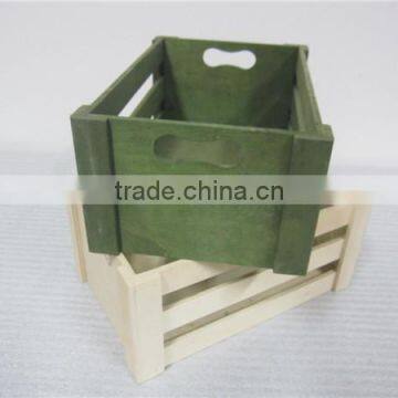 Green Color Plywood Wooden Crate for Milk Friut photo-6
