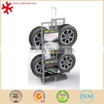 Heavty Duty Car Tyre Parts Display Rack for Retail Store, 4S Store Tire Storage Stand Metal Metal Tire Display photo-4