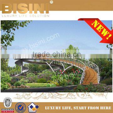 Landscape Bridge for Public Garden, Customized Decorative Footbridge, Botanical Garden Landscape Pedestrian Bridge(BF08-Y10001