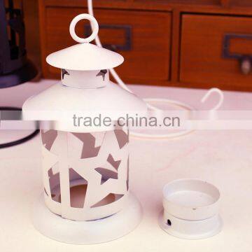 New 2017 White Vintage Style Lantern Candle Holders photo-4