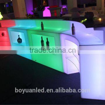 Outdoor Design Modern LED Illuminated Bar Counter Plastic photo-2