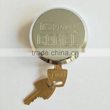 Hidden Shackle Rekeyable Solid Steel Puck Padlocks