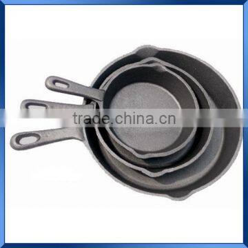 Cast iron fry pan cookware set