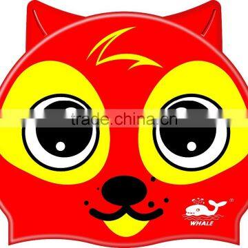 Waterproof Kids Swim Caps Love Animal Swimming Caps Silicone Swim Hat for Chirdren photo-6