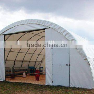 Fabric Building With Side Opening and Walk-in Doors , Commercial Warehouse Storage Shelter, photo-1